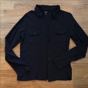 GAP Classic Black Shirt Jacket